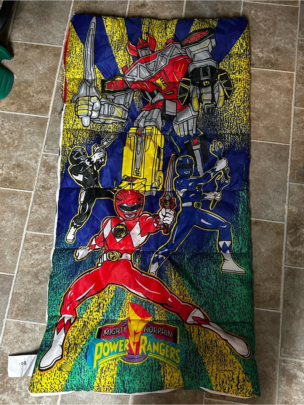 1994 Power Rangers Kids Sleeping Bag  - Multicolor - Picture 2 of 6